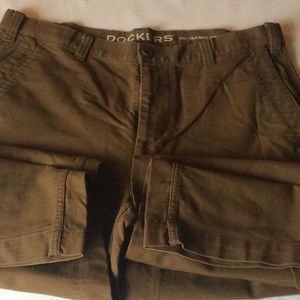 Men’s Dockers D3 Classic Fit Brown Flat Front Pant